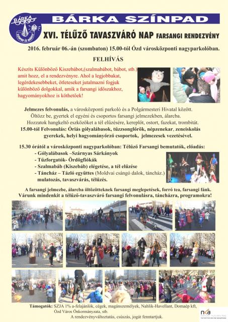 2016 farsangi plakát